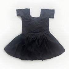 Mädchen, Ballett Trikot mit Rock schwarz kurzarm 122/128