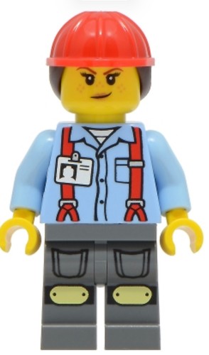Lego minifigur arbeiterin - lego,