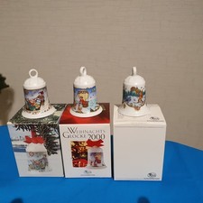 3 Hutschenreuther Weihnachtsglocken, Rar, 1981, 1991, 2000, Sehr Guter Zustand