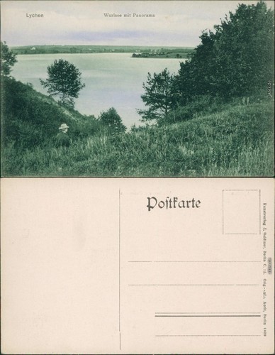 Ansichtskarte lychen wurlsee - ansichtskarte,