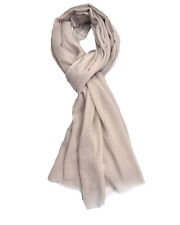 XXL Seidenschal Langschal Lang Schal Halstuch Tuch Damenschal Fransen Uni Damen