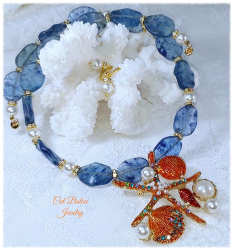 Kette ohrringe achat - achat, blau