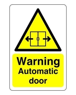 Warnautomatisches türschild - warnautomatisches,