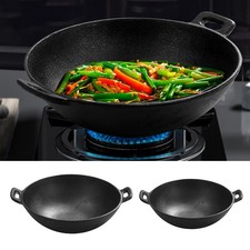24/30 cm großer Gusseisen-Wok