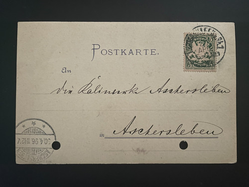 Postkarte bayern pfg 1896 - bayern, pfg.