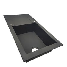 Carea Einbauspuele Küche Spülen Bereich Dukkah 98 x 50 cm Carealith Schwarz mode