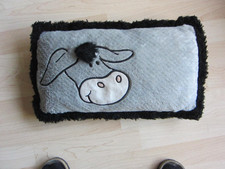 NICI Kissen grau mit Esel 45 cm an 24 cm groß