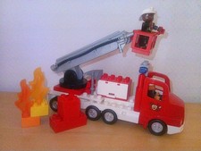Lego duplo 5682 -FEUERWEHR LÖSCHFAHRZEUG -Licht & Sound- komplett +Extra -Figur