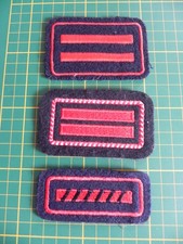 alte Feuerwehr Dienstgradabzeichen Patch Abzeichen