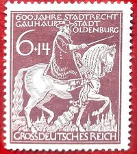 Briefmarke Deutsches Reich 600 Jahre Stadtrechte Oldenburg 1945 Pferd