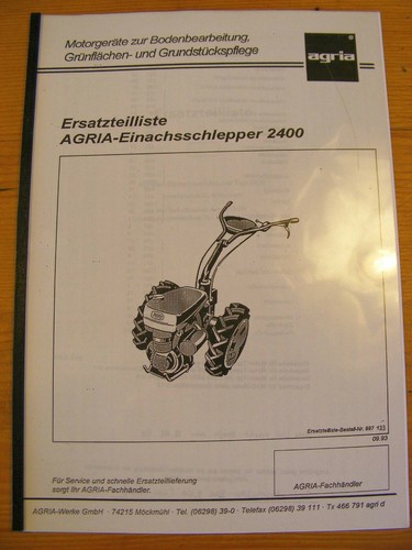Agria 2400 etl ersatzteilliste - etl,