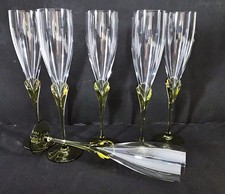 6 x Rosenthal Sektgläser Champagnerflöten Gläser PAPYRUS Design Michael Boehm