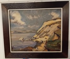 Rügener Impressionen-Ölgemälde 1956 von Prof. Walter Zschunke