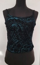 Damen Oberteil sexy, Gr. L, Schwarz/türkis, neu nie getragen 