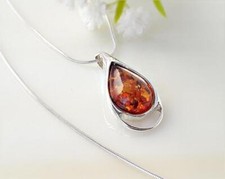 Bernstein Anhänger Silber 925