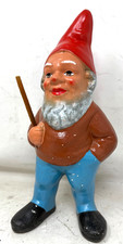 Gartenzwerg Zwerg Gnom ALT 29cm Ton Keramik Alt /P18.10/6
