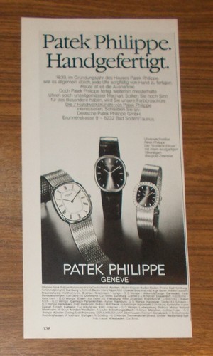 Seltene werbung vintage patek - werbung,