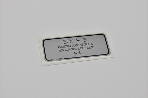Aufkleber horizontblaumetallic - aufkleber,