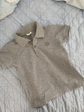 Orig Gucci Poloshirt Bluse T-Shirt Gr. 4 Jahre / 104 cm Grau wie NEU