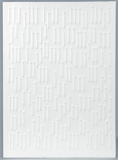 Günther Uecker - Eugen Gomringer „Wie weiß ist wissen die Weisen“ Homage an G.U.