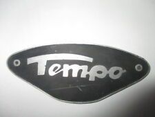 Tempo Typenschild Schild S71 Vidal und Sohn Dreirad Hanseat A E 200 400 600 