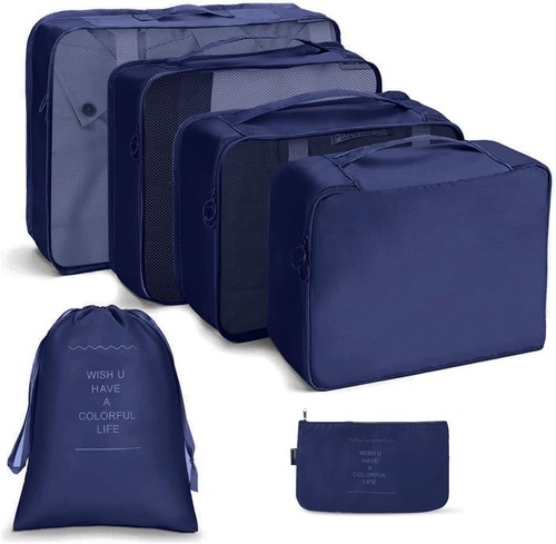 Marineblaue packtaschen 6er - marineblaue, packtaschen: