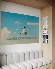 Micky Maus Leinwand Bild Dekoration Wandbild Pop Art Graffiti Wolken Poesie