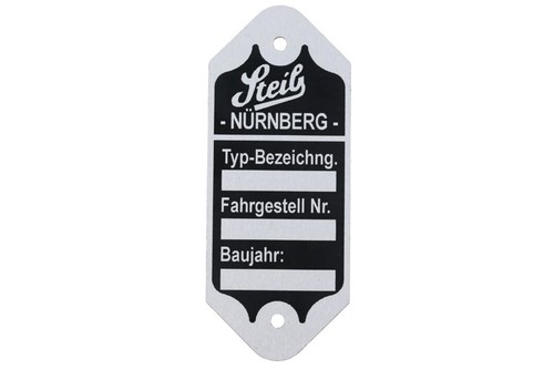 Typenschild für steib - für,