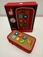 Janod Holz Handy mit Sound – Holzspielzeug ab 18 Monaten – mit OVP