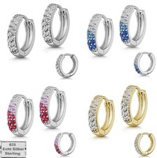 Creolen Echt Silber 925 Klapp