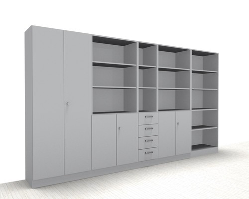 Büroschrankwand klassik - büroschrankwand, k1