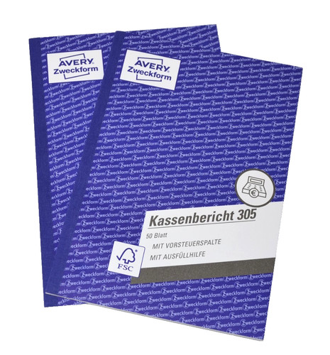 Zweckform kassenbericht 305 - zweckform,