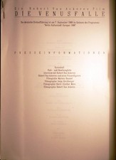 Die Venusfalle - Horst Günter Marx - Sonja Kirchberger - Presseheft