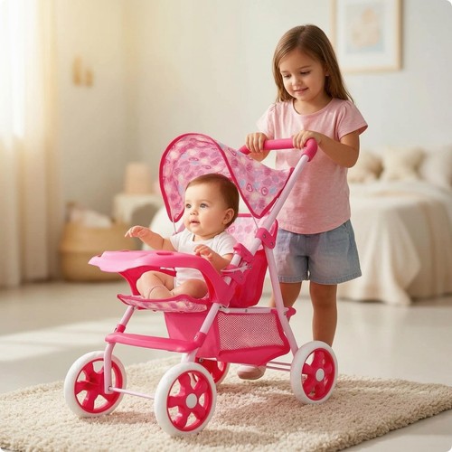 Puppenwagen mit korb - puppenwagen,