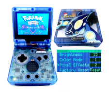 Gameboy Advance SP  AGS 101 IPS V5 LCD Bildschirm   Nintendo Kyogre Edition NEU