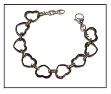 Bracelet Chain Heart Ceramic
