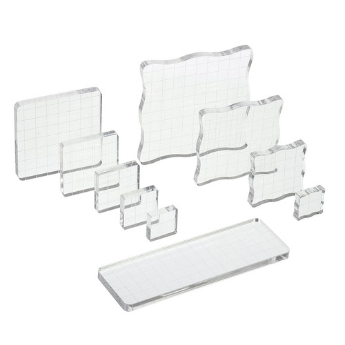 Acryl stempel block - block, 10pack