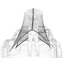 Hochelastisches Gepäcknetz