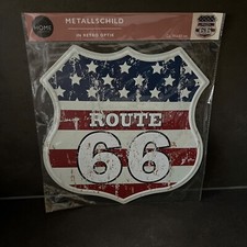 Metallschild Route 66