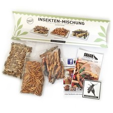 ESSBARE INSEKTEN MIX  Heuschrecken, Mehlwürmer & Grillen von Snack-Insects