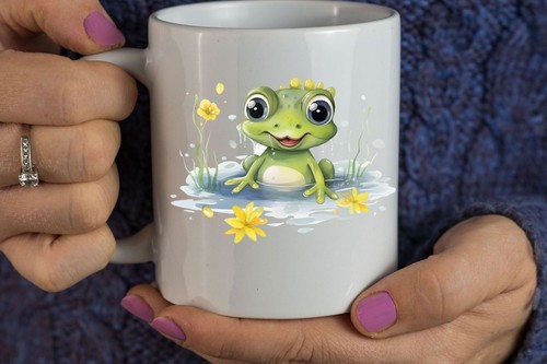 Niedliche frosch tasse - frosch,