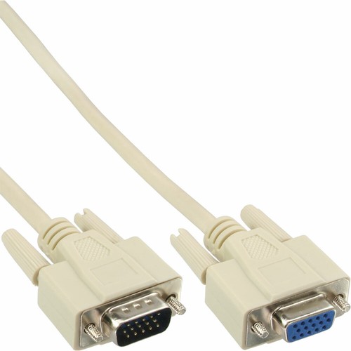 Inline vga kabel 15pol - kabel, hd