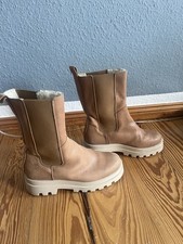 Jolanta & Fenena Chelsea Boots Stiefelette Braun Leder Damen Schuhe