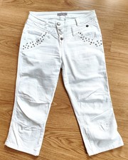 Tredy  Jeans Capri weiß mit