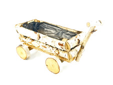 Birkenholz Blumenkasten