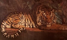 Seltener, gerahmter "Le Tigre Royal" von Paul Jouve - Majestätischer Tiger