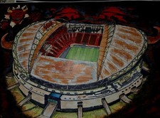 Stadion Zeichnung Karikatur