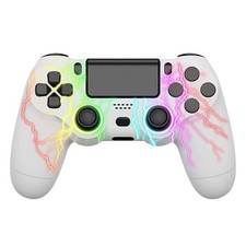 Wireless Controller für PS4/Pro/Slim/PC | RGB LED Beleuchtung&Dual Vibration