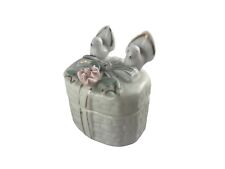 Porzellan Ring Schachtel Hochzeitsdeko Tauben Blume Schlaufe Weiß MADE IN CHINA