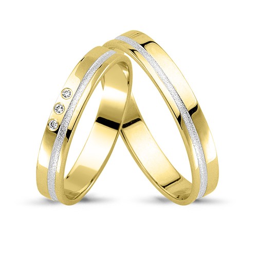 Paar trauringe 333 gold - paar, gelb